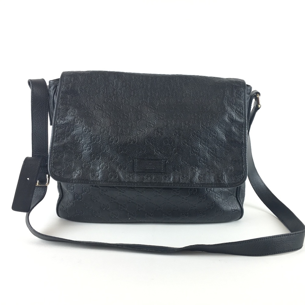 Gucci Diamante Leather Messenger Bag 223665